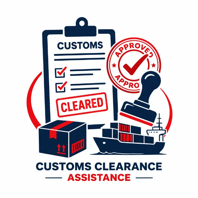 Customs clearance assistance — documentation reviewed, shipment cleared