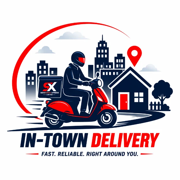 In-town delivery — fast, reliable, right around you