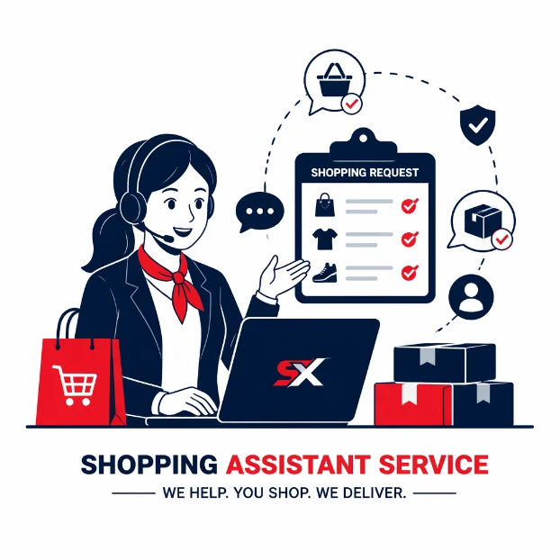 Shopping assistant service — we help, you shop, we deliver